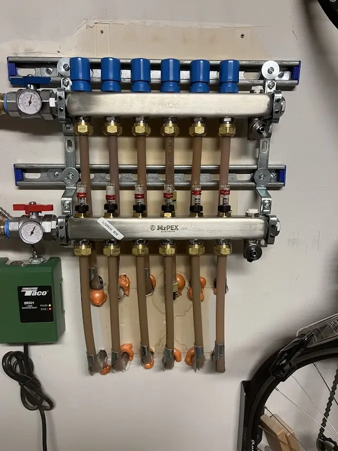 Plumber performing Gas Leak Detection at a residential property in Woodstock